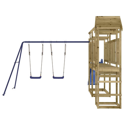 Set da Gioco da Esterno in Legno di Pino Impregnato