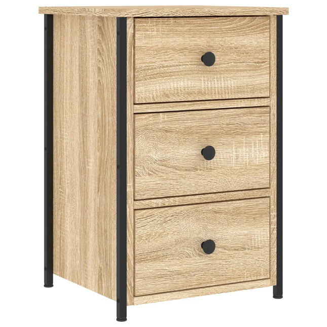 Comodino Rovere Sonoma 40x36x60 cm in Legno Multistrato