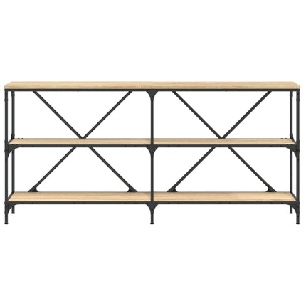 Tavolo Consolle Rovere Sonoma 160x30x75 cm Multistrato e Ferro