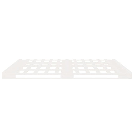 Giroletto Bianco Legno Massello di Pino 120x190 cm Small Double