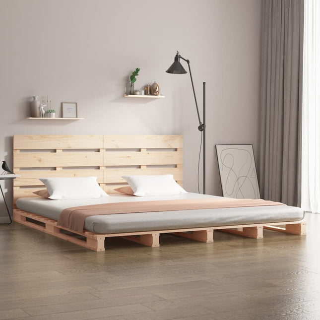 Letto senza Materasso 140x190 cm in Legno Massello di Pino