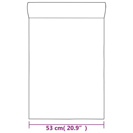 Carta da Parati 3D Motivo Mattoni Marrone 10x0,53 m Non Tessuto