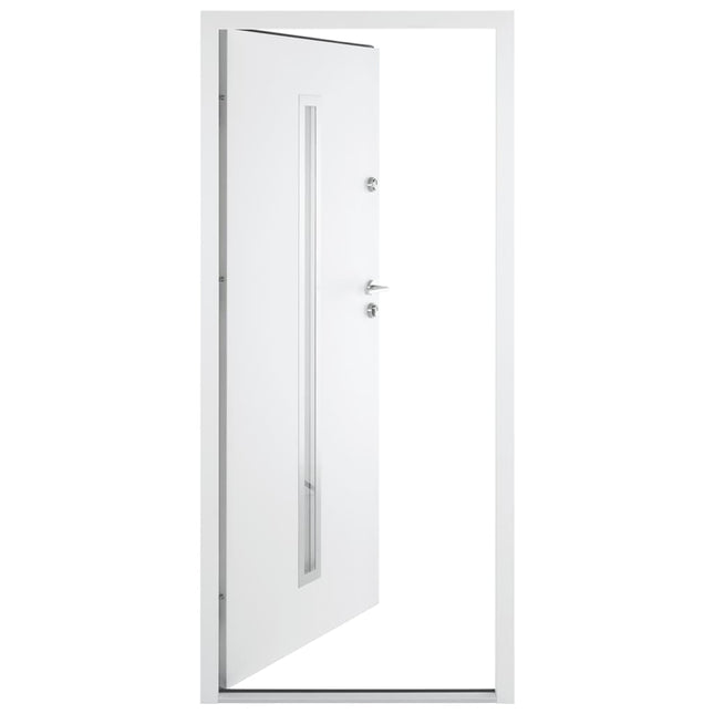 Porta Ingresso Bianca 90x200 cm in Alluminio