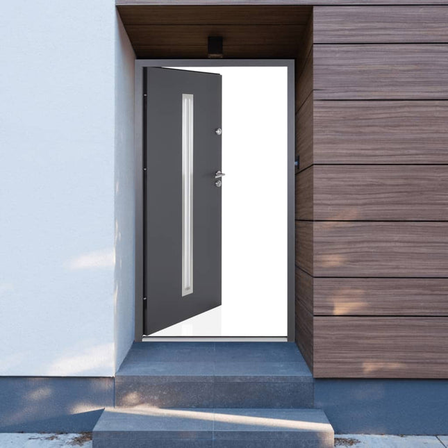 Porta Ingresso Antracite 90x200 cm in Alluminio