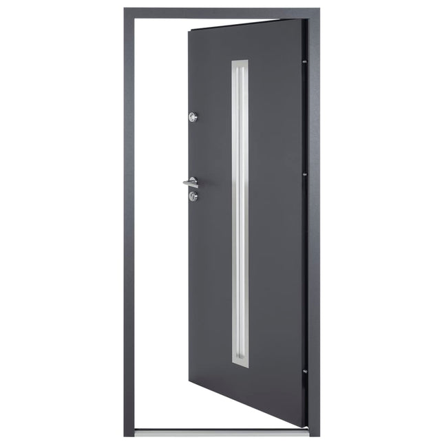 Porta Ingresso Antracite 100x200 cm in Alluminio
