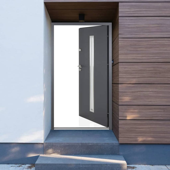 Porta Ingresso Antracite 100x200 cm in Alluminio