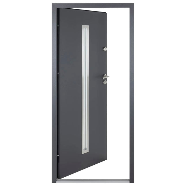 Porta Ingresso Antracite 100x200 cm in Alluminio