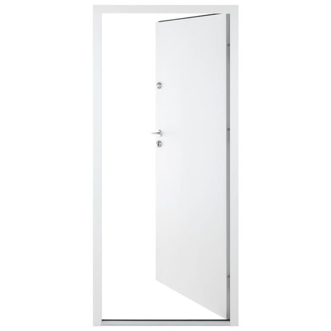 Porta Ingresso Bianca 100x200 cm in Alluminio