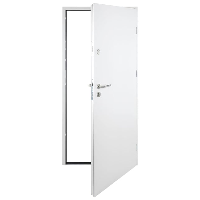 Porta Ingresso Bianca 100x200 cm in Alluminio