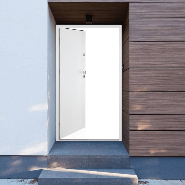 Porta Ingresso Bianca 100x200 cm in Alluminio