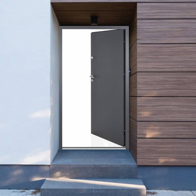 Porta Ingresso Antracite 90x200 cm in Alluminio