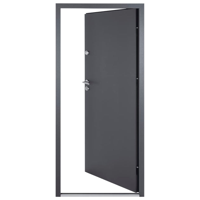 Porta Ingresso Antracite 100x200 cm in Alluminio