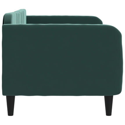 Letto da Giorno Verde Scuro 80x200 cm in Velluto