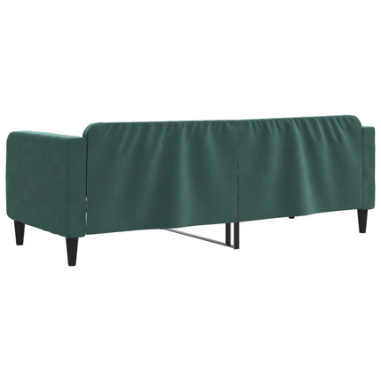 Letto da Giorno Verde Scuro 80x200 cm in Velluto