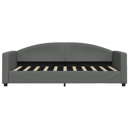Letto da Giorno Grigio Scuro 90x190 cm in Tessuto
