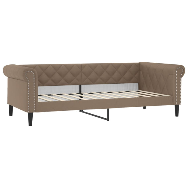 Letto da Giorno Cappuccino 80x200 cm in Similpelle