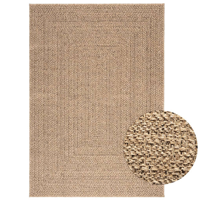 Tappeto ZIZUR 120x170 cm Aspetto Iuta per Interni ed Esterni