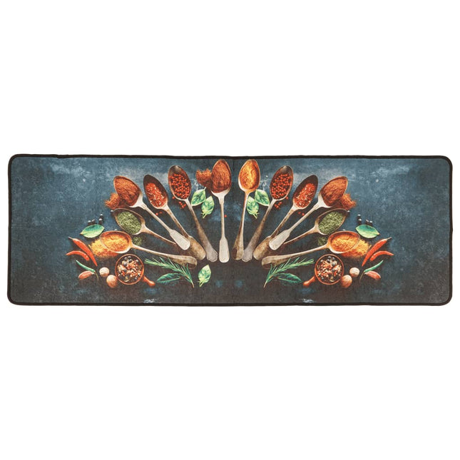 Tappeto da Cucina Multicolore 60x180 cm Lavabile Antiscivolo