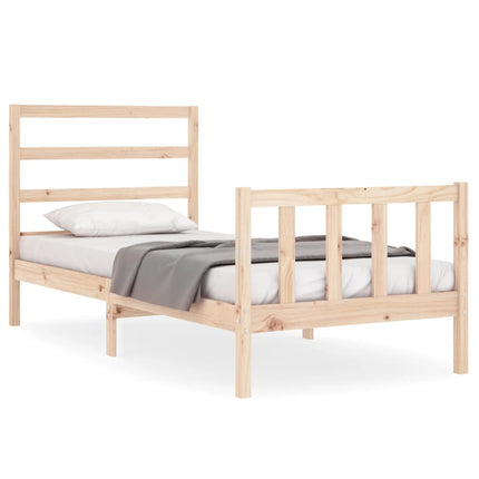 Letto senza Materasso 90x190 cm in Legno Massello di Pino
