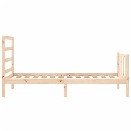 Letto senza Materasso 90x190 cm in Legno Massello di Pino