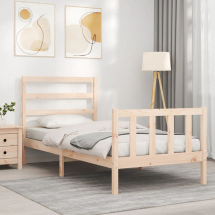 Giroletto senza Materasso 90x200 cm in Legno Massello di Pino
