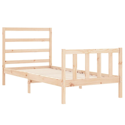 Giroletto senza Materasso 90x200 cm in Legno Massello di Pino