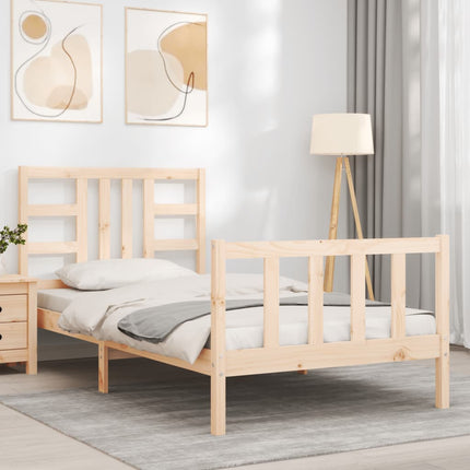 Giroletto senza Materasso 90x200 cm in Legno Massello di Pino