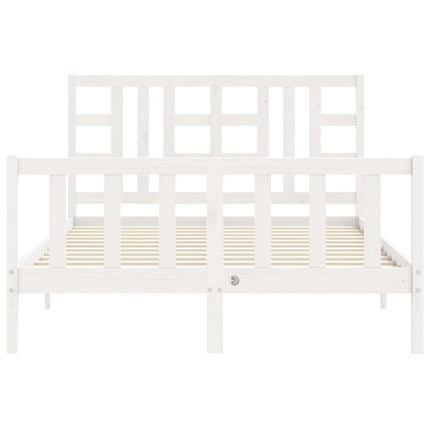 Giroletto senza Materasso Bianco 160x200 cm Legno Massello Pino