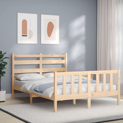 Letto senza Materasso 140x190 cm in Legno Massello di Pino