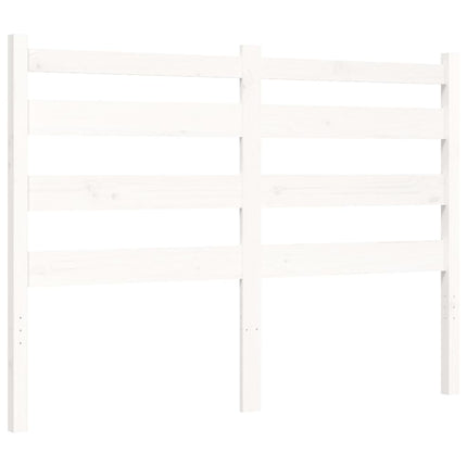 Letto senza Materasso Bianco 140x190 cm Legno Massello di Pino
