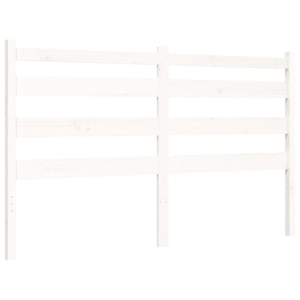 Giroletto senza Materasso Bianco 160x200 cm Legno Massello Pino