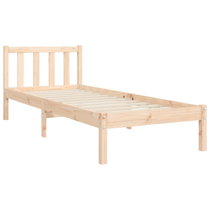 Giroletto senza Materasso 100x200 cm in Legno Massello di Pino
