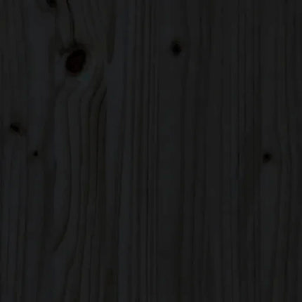 Giroletto con Testiera Nero King Size in Legno Massello
