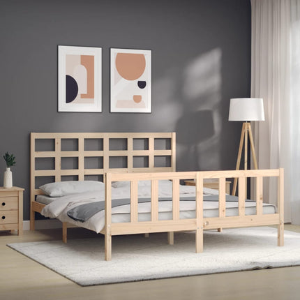 Giroletto senza Materasso 160x200 cm in Legno Massello di Pino