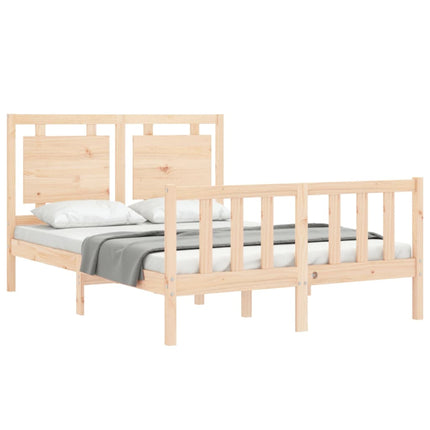 Letto senza Materasso 140x190 cm in Legno Massello di Pino