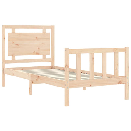 Giroletto senza Materasso 100x200 cm in Legno Massello di Pino