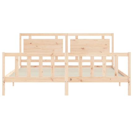 Giroletto con Testiera 180x200 cm in Legno Massello
