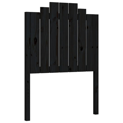 Giroletto con Testiera Nero Small Single in Legno Massello