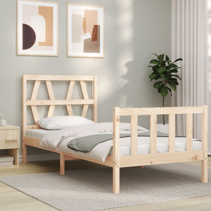 Giroletto senza Materasso 100x200 cm in Legno Massello di Pino
