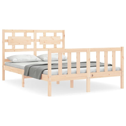 Letto senza Materasso 140x190 cm in Legno Massello di Pino