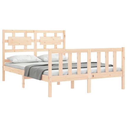 Letto senza Materasso 140x190 cm in Legno Massello di Pino