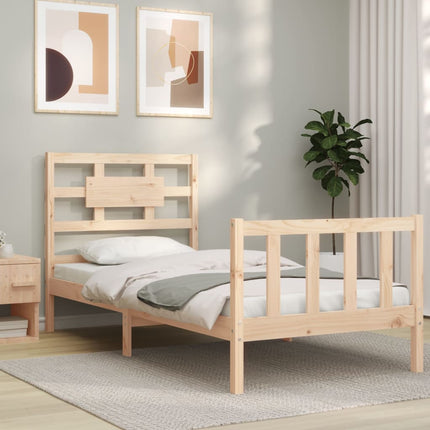 Giroletto senza Materasso 90x200 cm in Legno Massello di Pino
