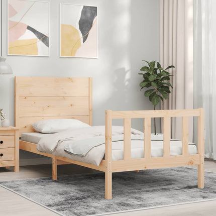 Giroletto senza Materasso 100x200 cm in Legno Massello di Pino