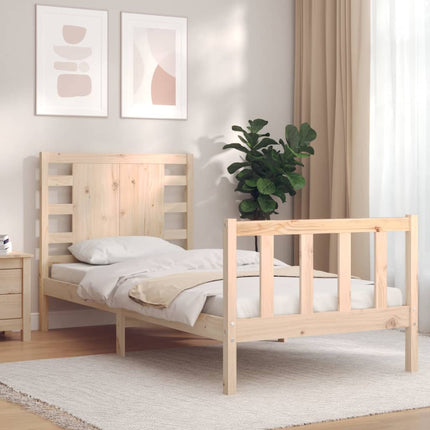 Giroletto senza Materasso 90x200 cm in Legno Massello di Pino