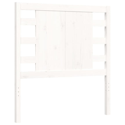 Giroletto senza Materasso Bianco 100x200 cm Legno Massello Pino