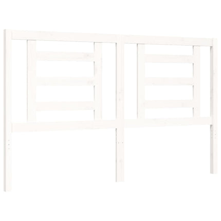 Giroletto con Testiera Bianco King Size in Legno Massello