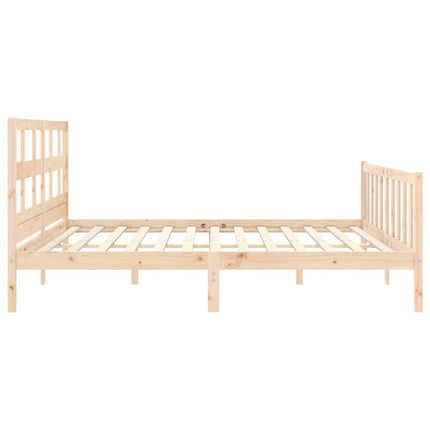 Giroletto senza Materasso 200x200 cm in Legno Massello di Pino