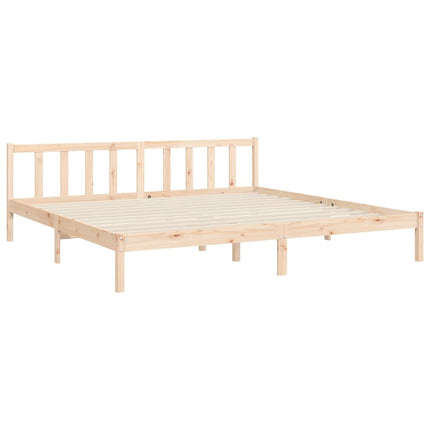 Giroletto senza Materasso 200x200 cm in Legno Massello di Pino