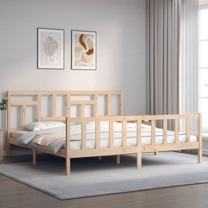 Giroletto senza Materasso 200x200 cm in Legno Massello di Pino