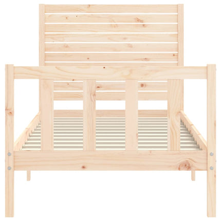 Giroletto con Testiera Small Single in Legno Massello
